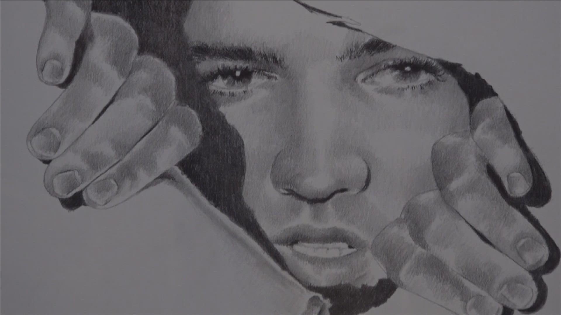 ABC24 Visual Storyteller Shiela Whaley spoke with artist Betty Harper, who says she's been drawing Elvis since before it was cool to draw the king of rock and roll.