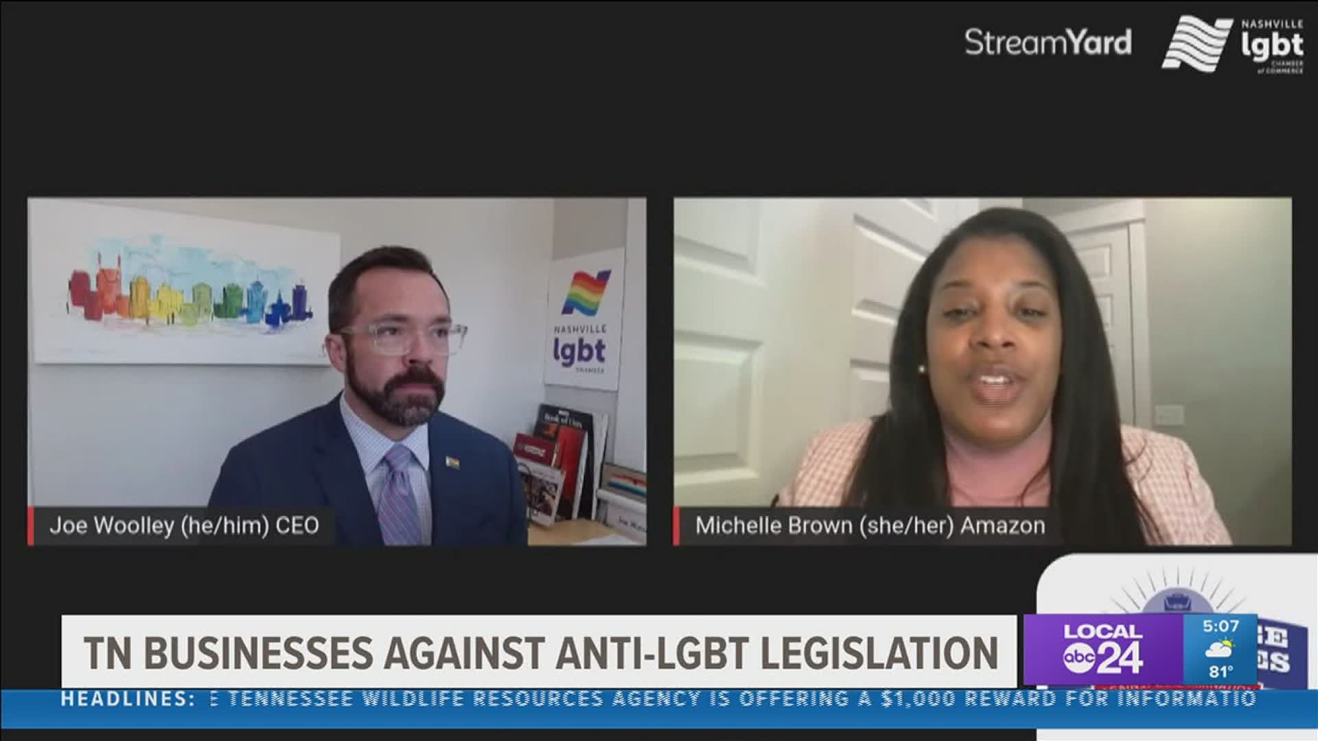 Tennessee businesses say anti- LGBTQ+ discriminatory legislation is having a big effect on them.