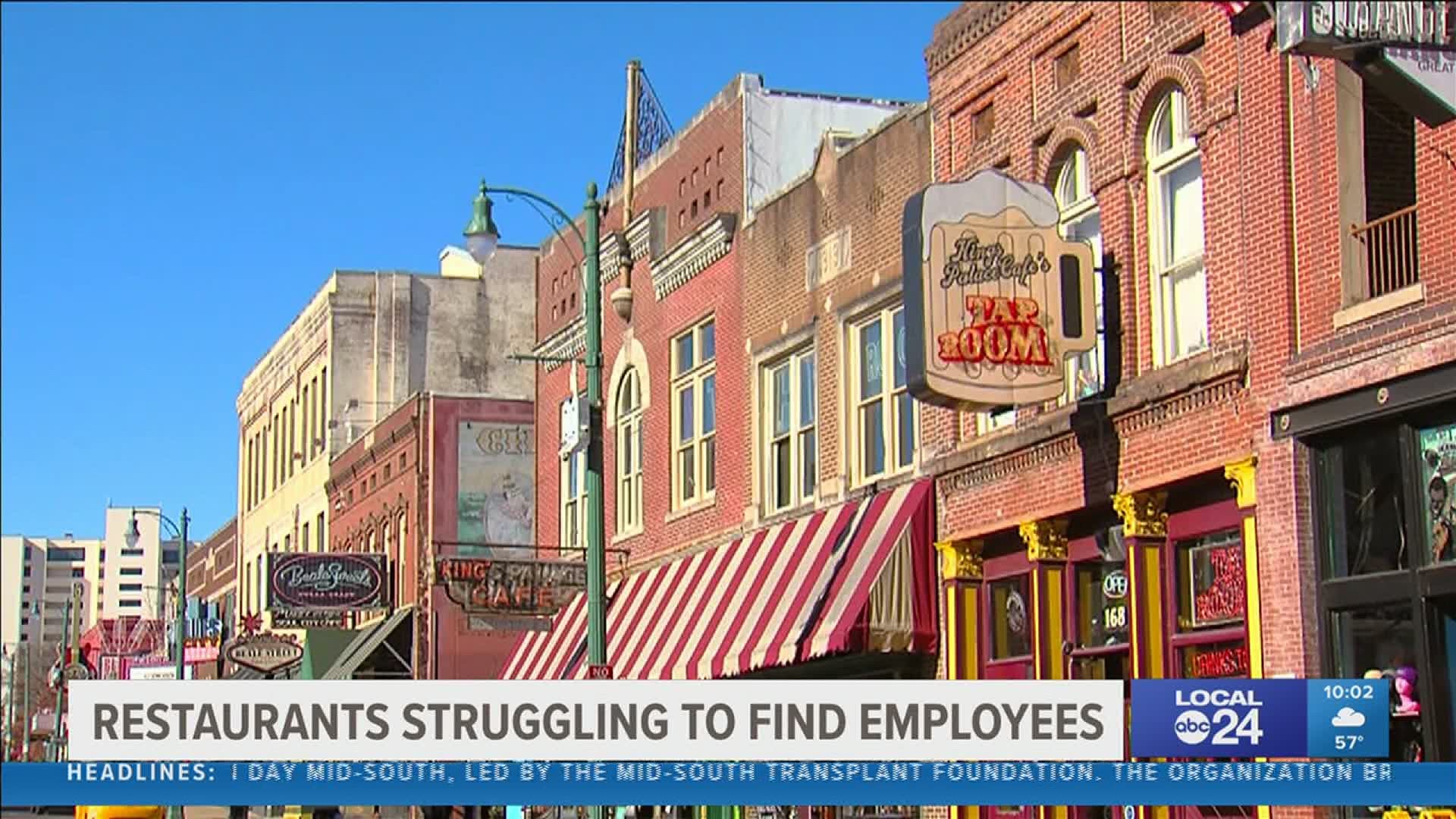 Hiring issues are the latest problem to plague local restaurant since the start of the pandemic.