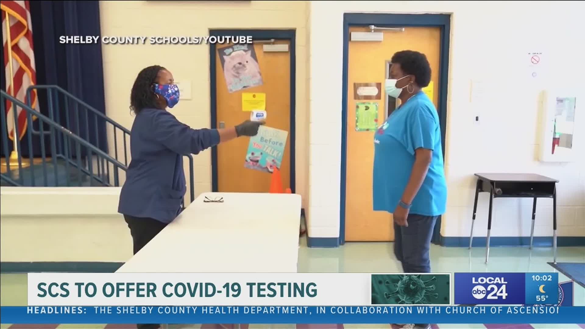 Shelby County Schools eye COVID-19 testing to begin in the month of March.