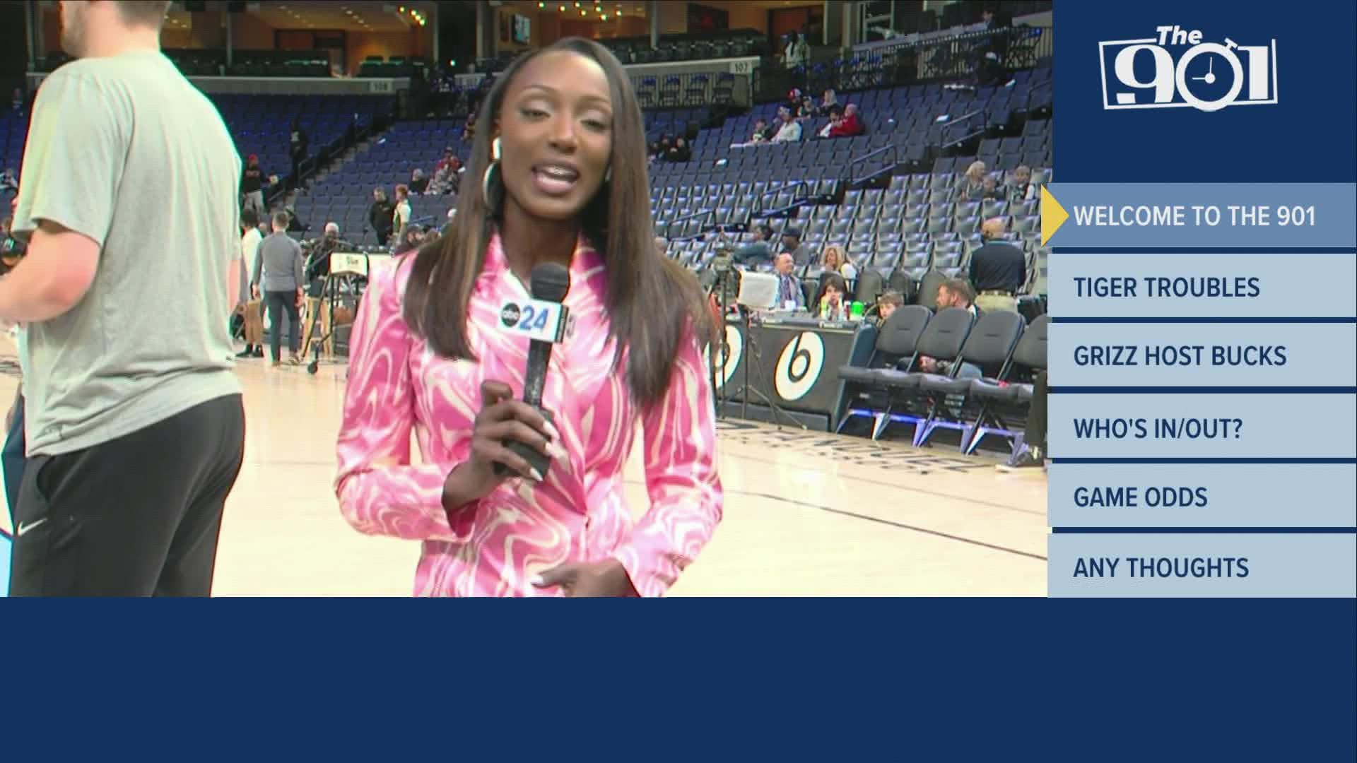 ABC24’s Erin Wilson is at FedExForum with the latest Memphis area sports news ahead of the Grizzlies vs Bucks Saturday night.