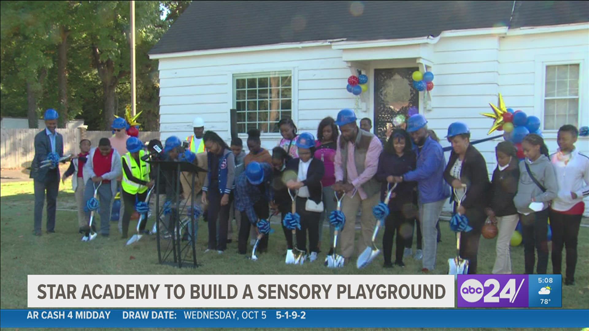 School organizers said the 4,400 sq. ft. sensory based playground will ensure all students have access to a space that fuels positive social interaction.