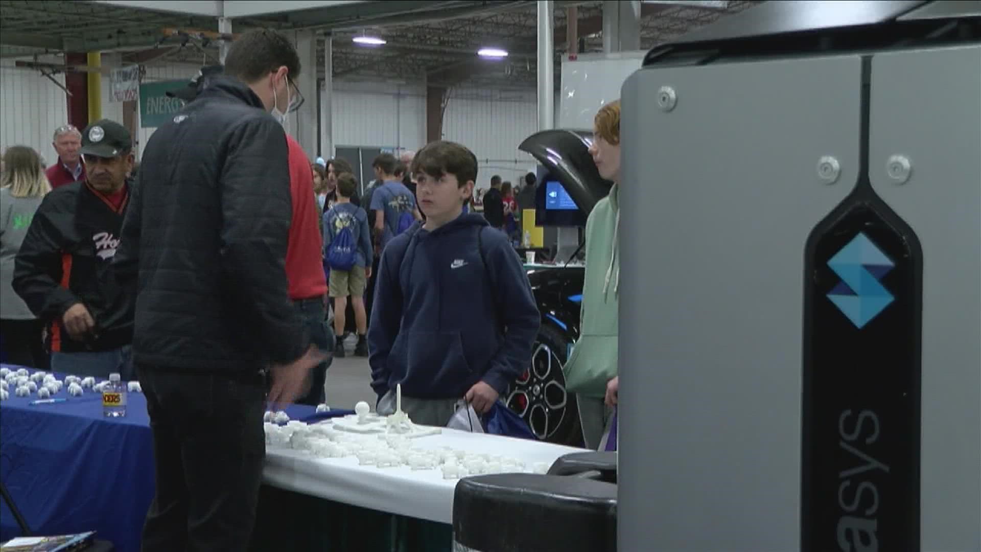 Hundreds of middle schoolers were offered career options, including those with an electric truck & battery plant that will be open once they graduate high school.