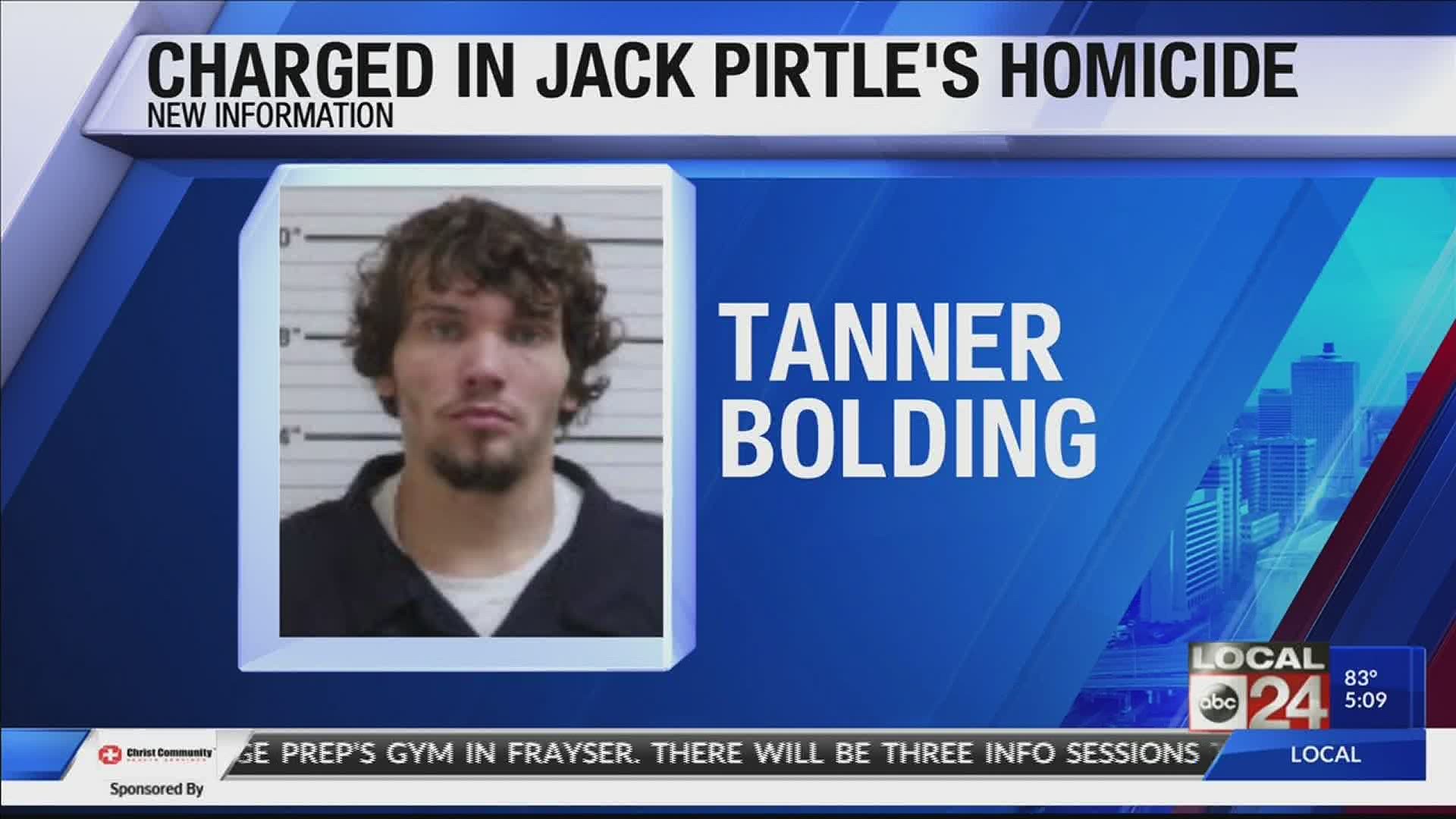 Tanner Bolding was arrested Thursday morning for the murder of Randal Cardwell.
