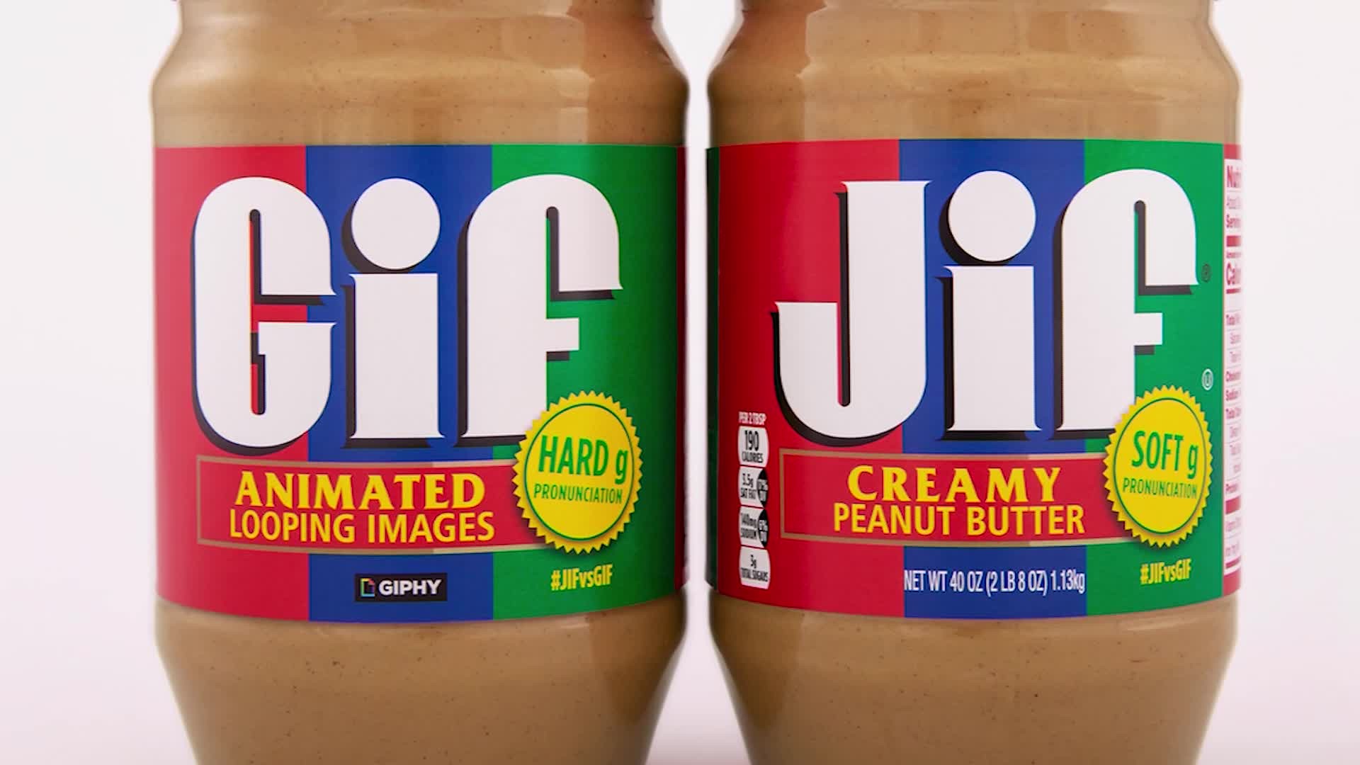 It's a GIF for Jif. The popular peanut butter brand is releasing a jar featuring the name spelled with a "g" instead of a "j." It's a partnership with GIPHY, the popular GIF search engine.
The jar even defines GIF, animated, looping images. It also asserts that the word should be pronounced with a hard "g," not a soft one; however, Steve Wilhite, the creator of the gif, has said it should be a soft "g."
Despite Wilhite's clarification, the debate still rages over how to pronounce the word. GIF stands for graphics interchange format. The limited edition jars are on sale for ten dollars on Amazon.