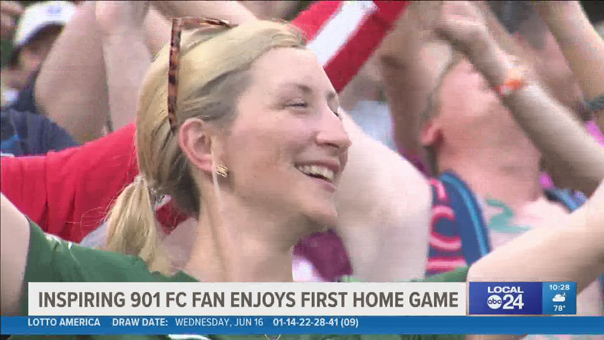 Magan Hall and her family finally got to go to a 901 FC home game, but it wasn't just COVID that kept her from going to any games before Wednesday.
