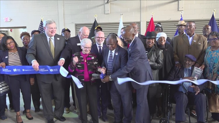 Alpha Omega holds ribbon cutting for building purposed for veteran housing