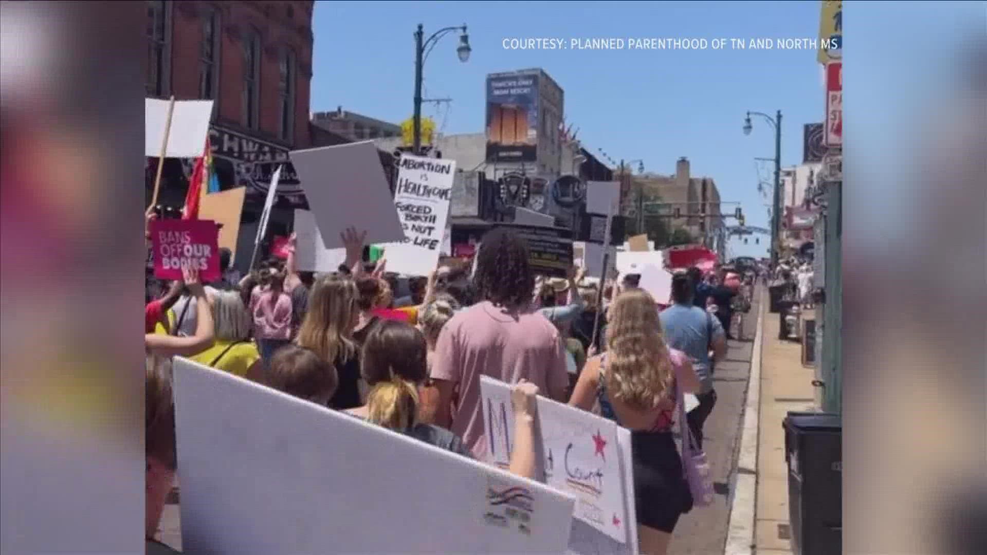 As pro-choice marches took place nationally in response to a leaked draft ruling by the supreme court, so too did protesters in Memphis partake in a "day of action."