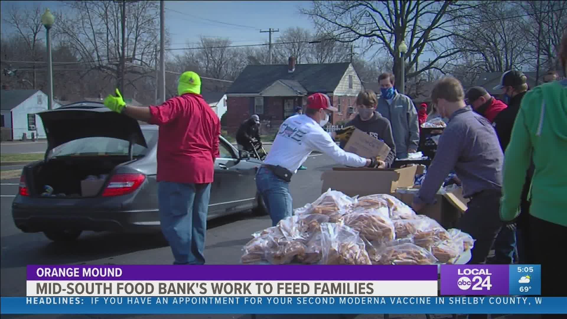 The Mid-South Food Bank is distributing millions of pounds of food each month. They hope to get even more out.
