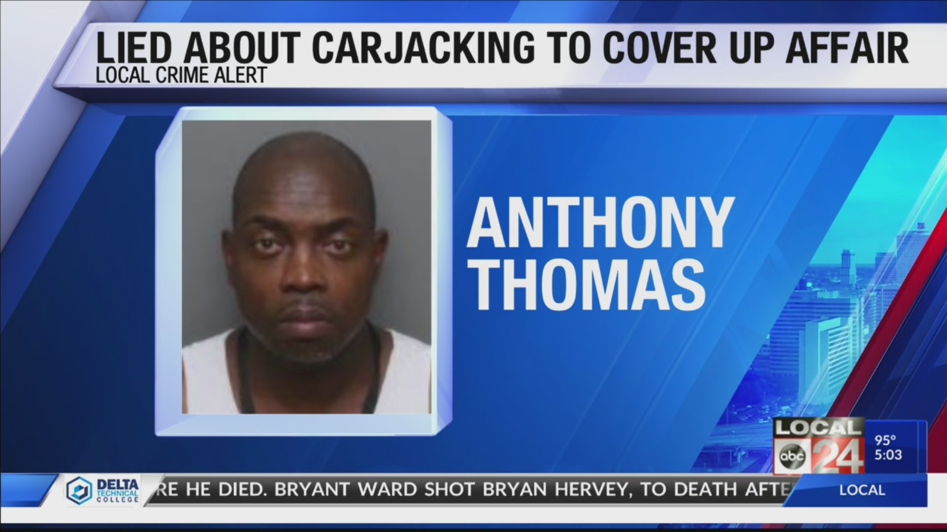 Memphis man charged with making up carjacking to cover up affair