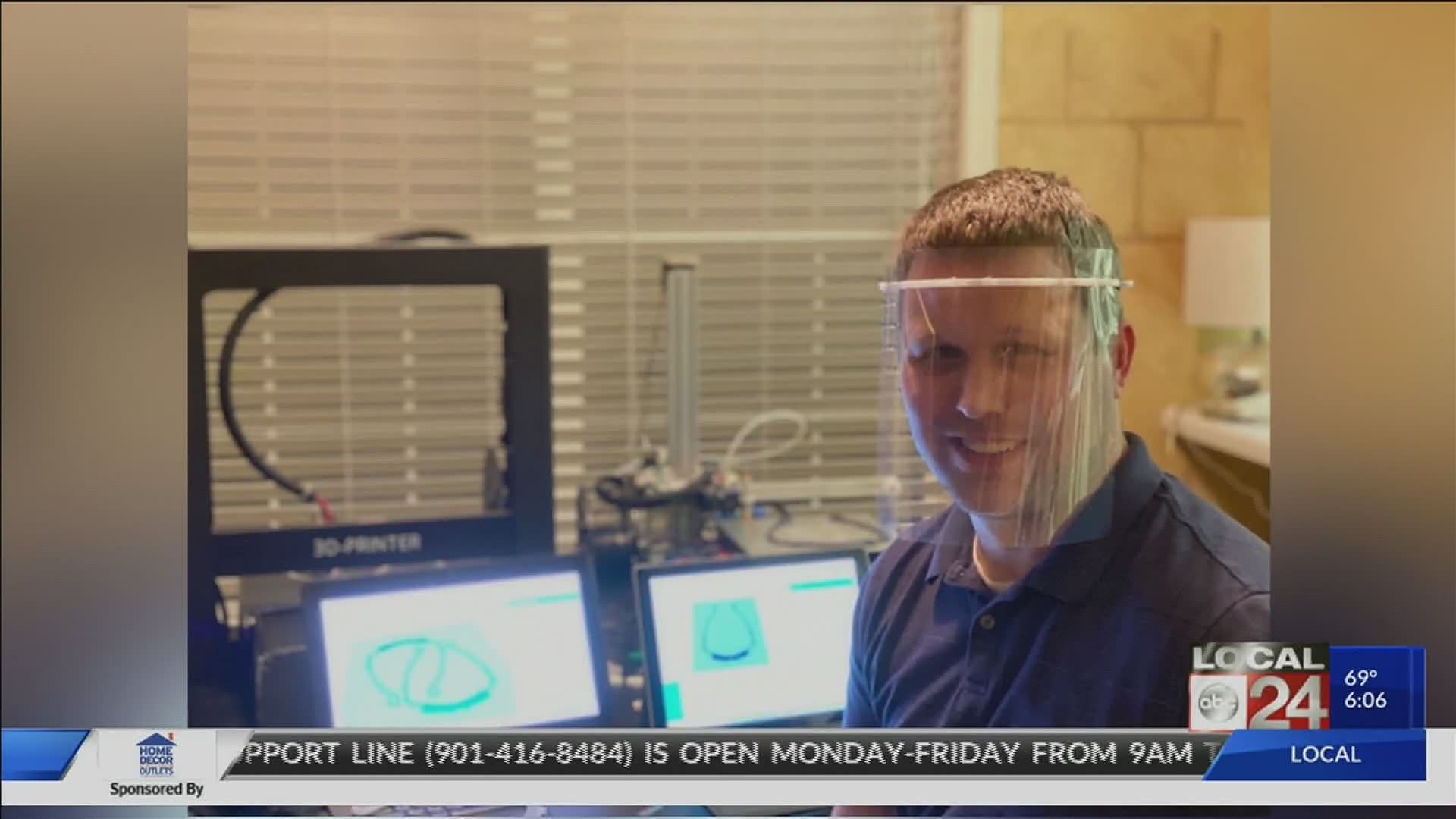 Southwest Community College instructor found a creative way to do his part to help on the front lines: 3D printing face shields.