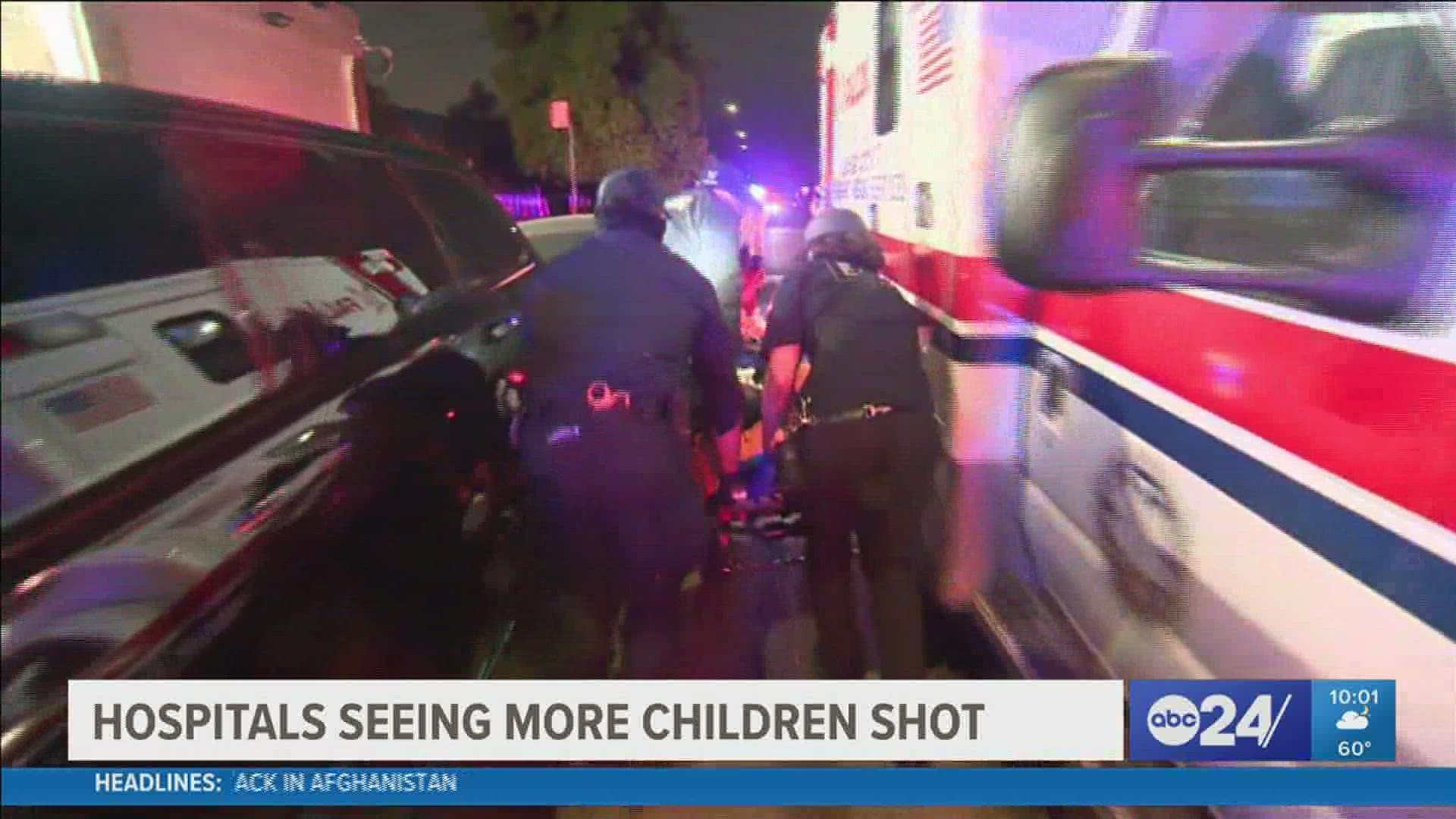 More than 131 children have been treated with shooting injuries at Le Bonheur this year, not including three teens that were shot Monday.