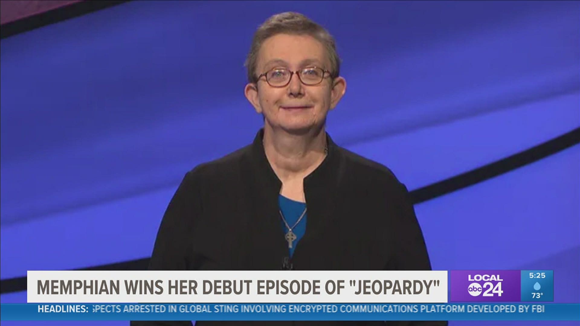 A Memphis native is celebrating a big win on “Jeopardy” after being the only contestant who got the correct answer during Monday's final round.