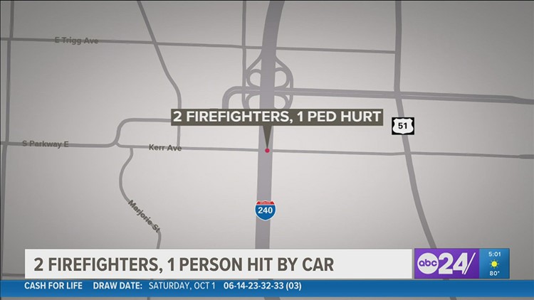 2 Memphis firefighters injured after pedestrian crash, police say