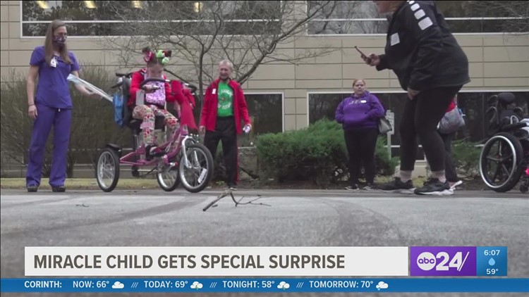 The miracle gift: 10-year-old Alexis gets adaptive tricycle