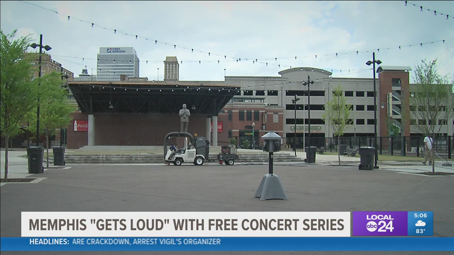 The free Get Loud concert series starts Saturday in Handy Park on Beale Street.