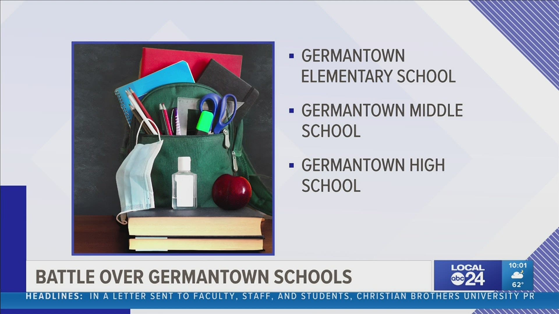 Germantown Municipal School District wants Germantown Elementary, Middle, and High School from Shelby County Schools; city supports legislation to do so.