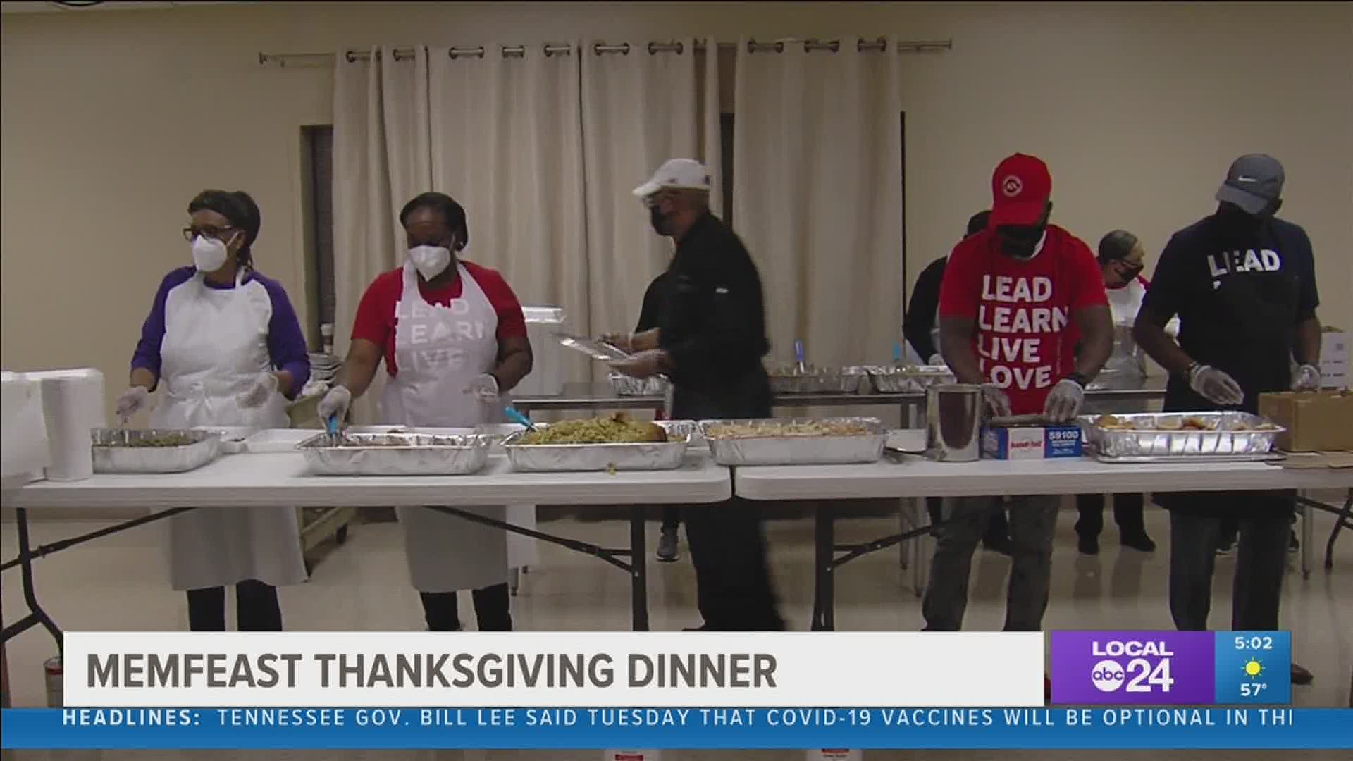 MEMFeast returned to feed people for free on Thanksgiving but this year it went mobile.