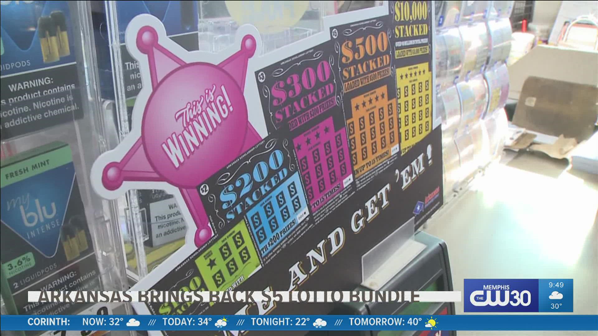 When you buy a $3 Powerball ticket with Power Play and a $2 Mega Millions ticket, you'll get a $1 Natural State Jackpot ticket for free.