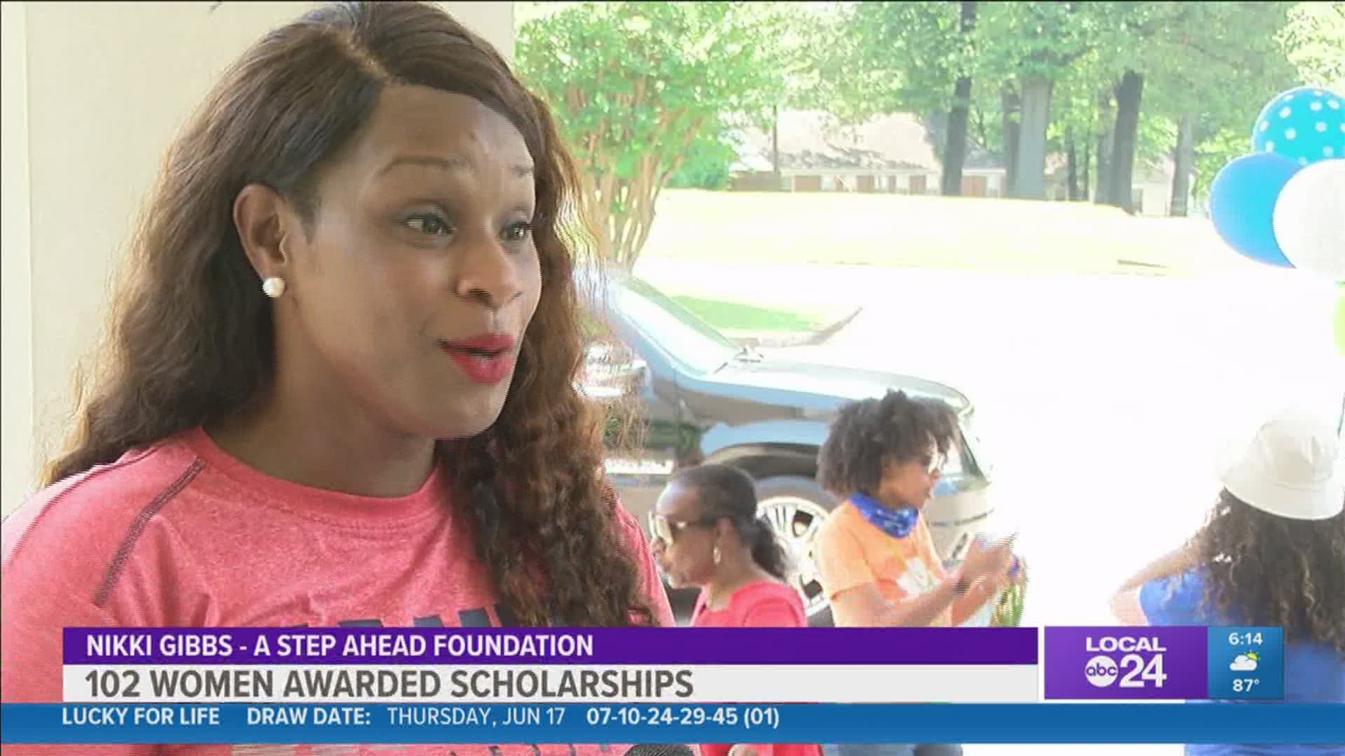 A Step Ahead Foundation and Girls Inc partnered to provide the scholarships.