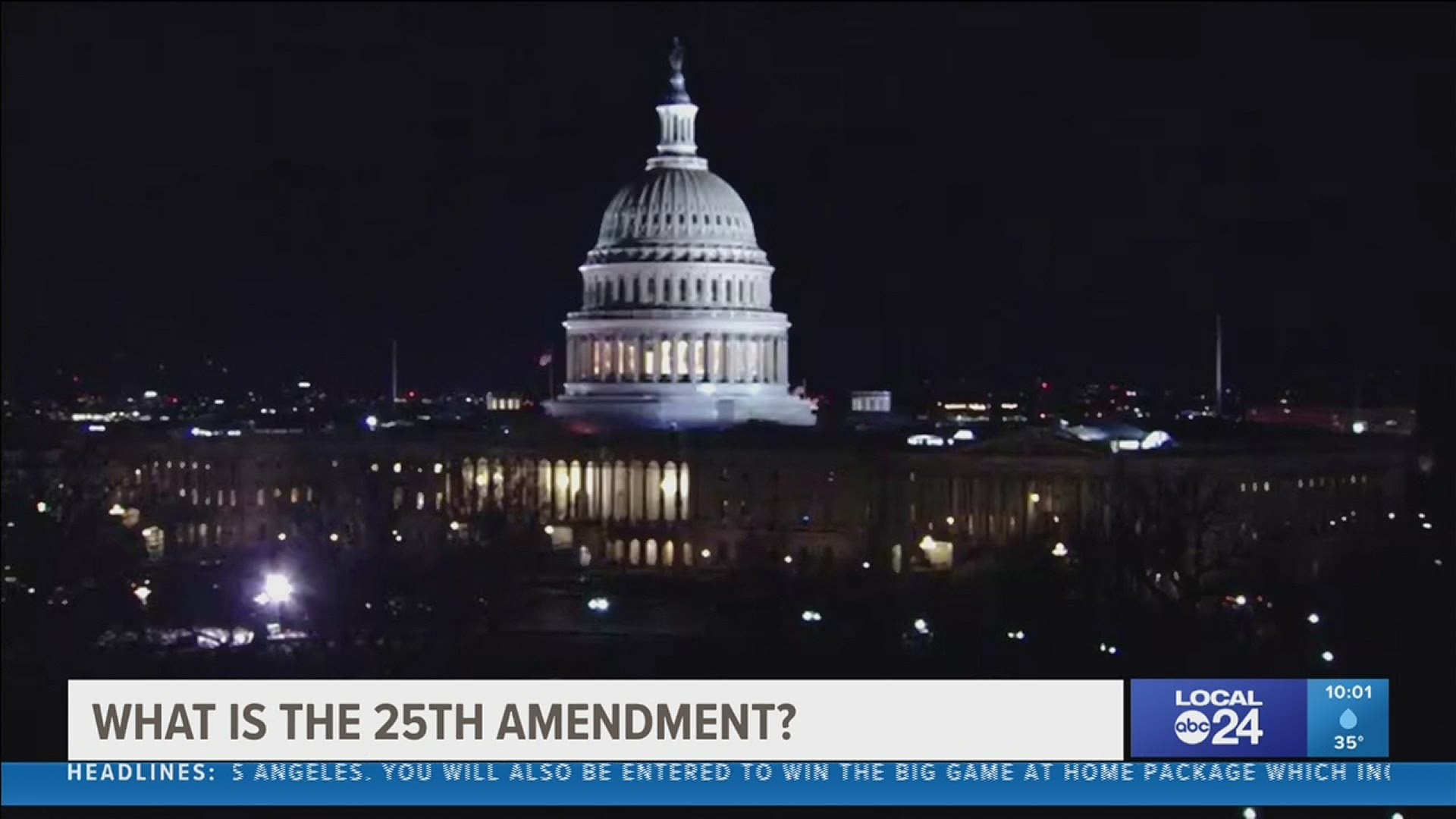 Following Wednesday's riot at the U.S. Capitol, lawmakers are calling for the 25th Amendment to be put into action. Section 4 has never been invoked.