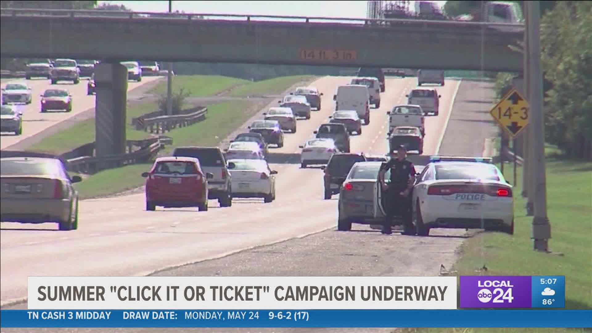 The Click It or Ticket campaign will last through June 6th.