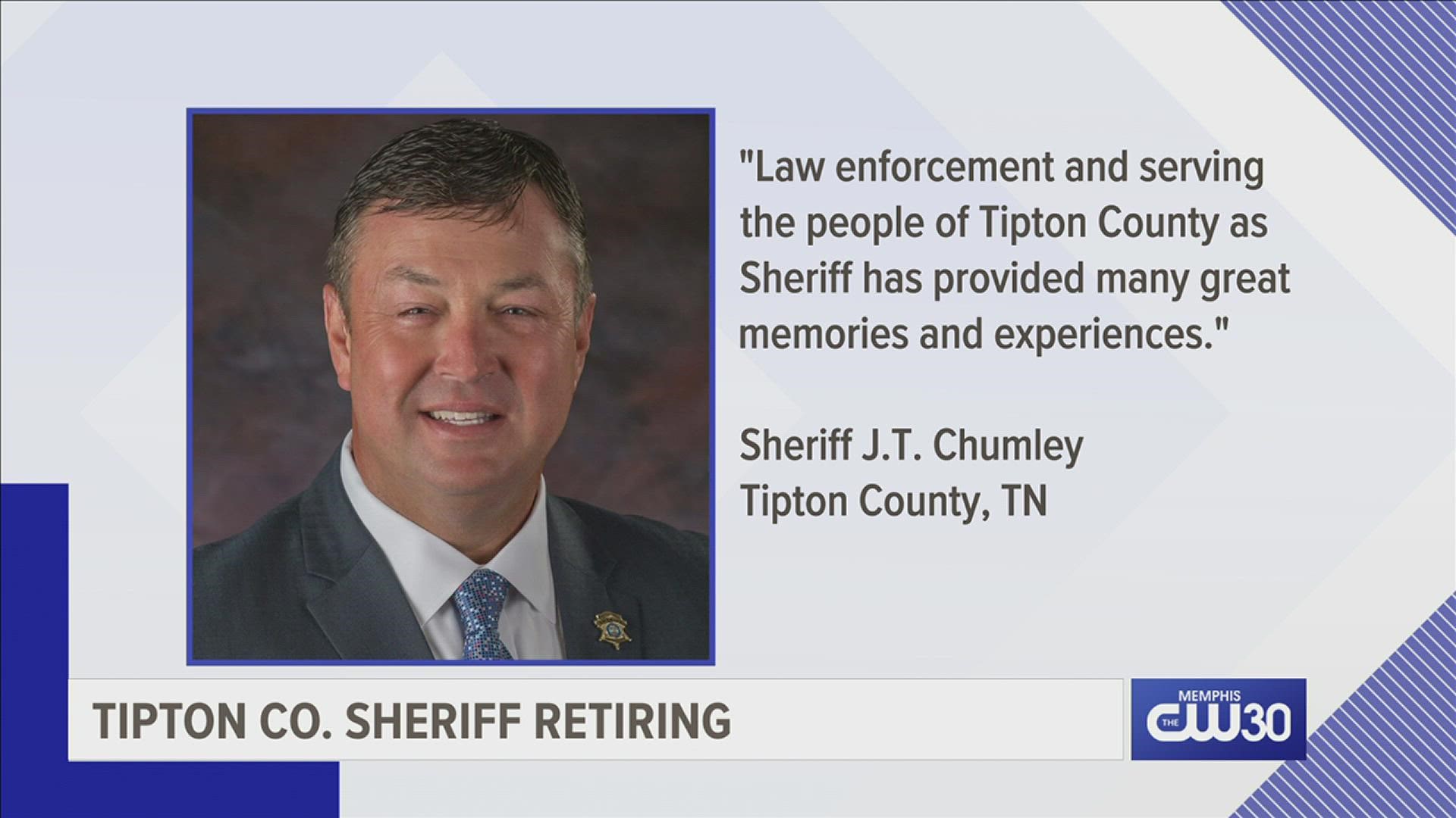 After more than 30 years in law enforcement, a Mid-South sheriff announces his retirement.