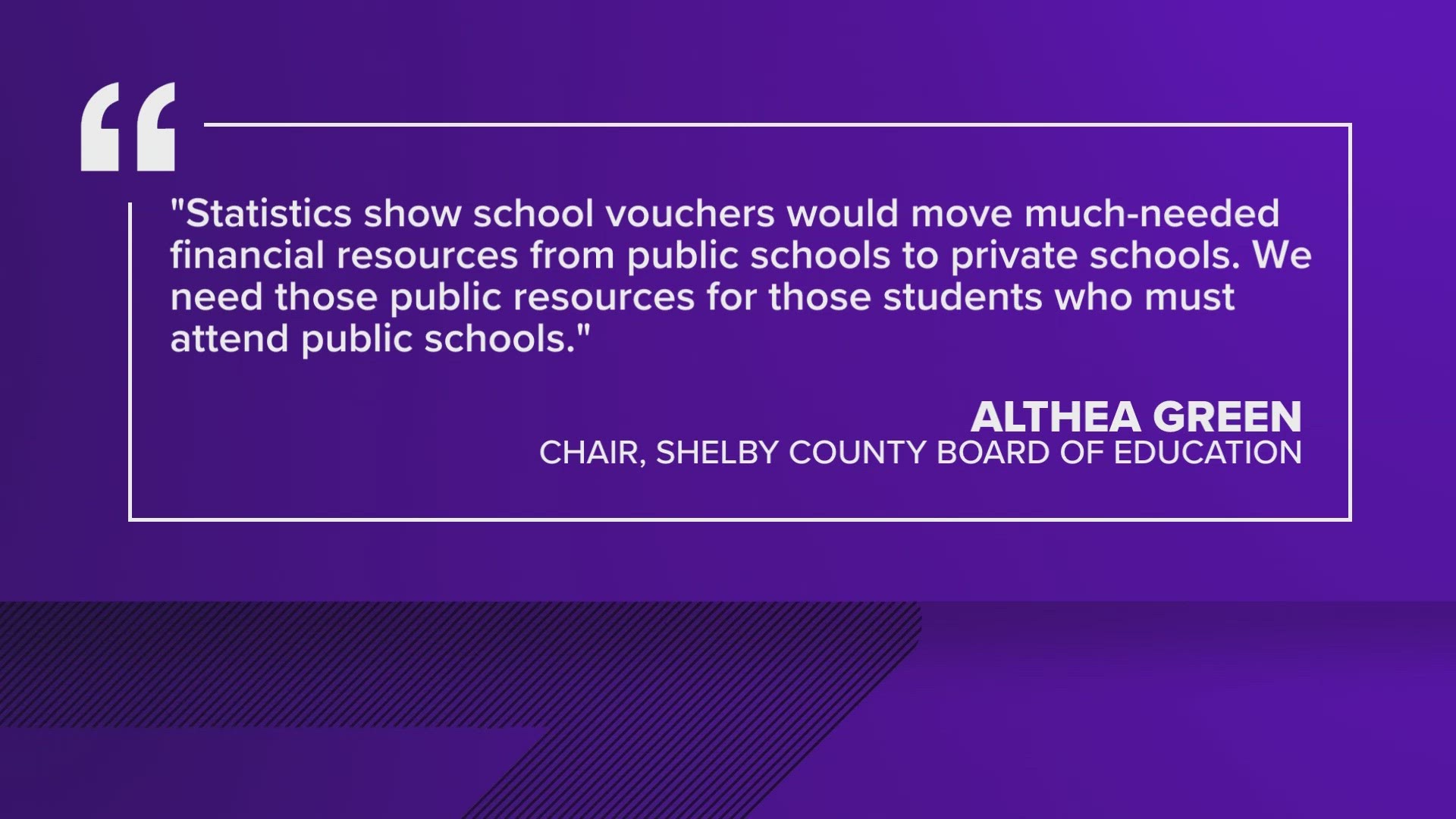 Althea Greene is asking Tennessee lawmakers and Gov. Bill Lee to reconsider a planned expansion of the program.