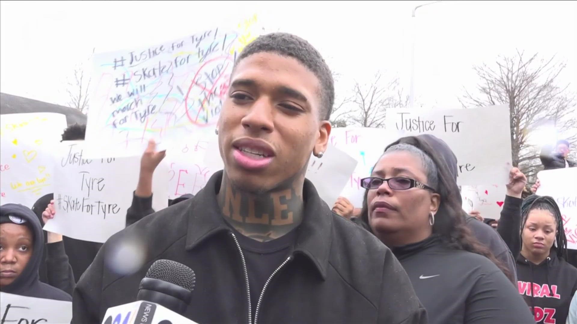 Rapper NLE Choppa said he wanted to focus on the life Tyre Nichols lived and the things that brought him joy like skateboarding and Shelby Farms sunsets.