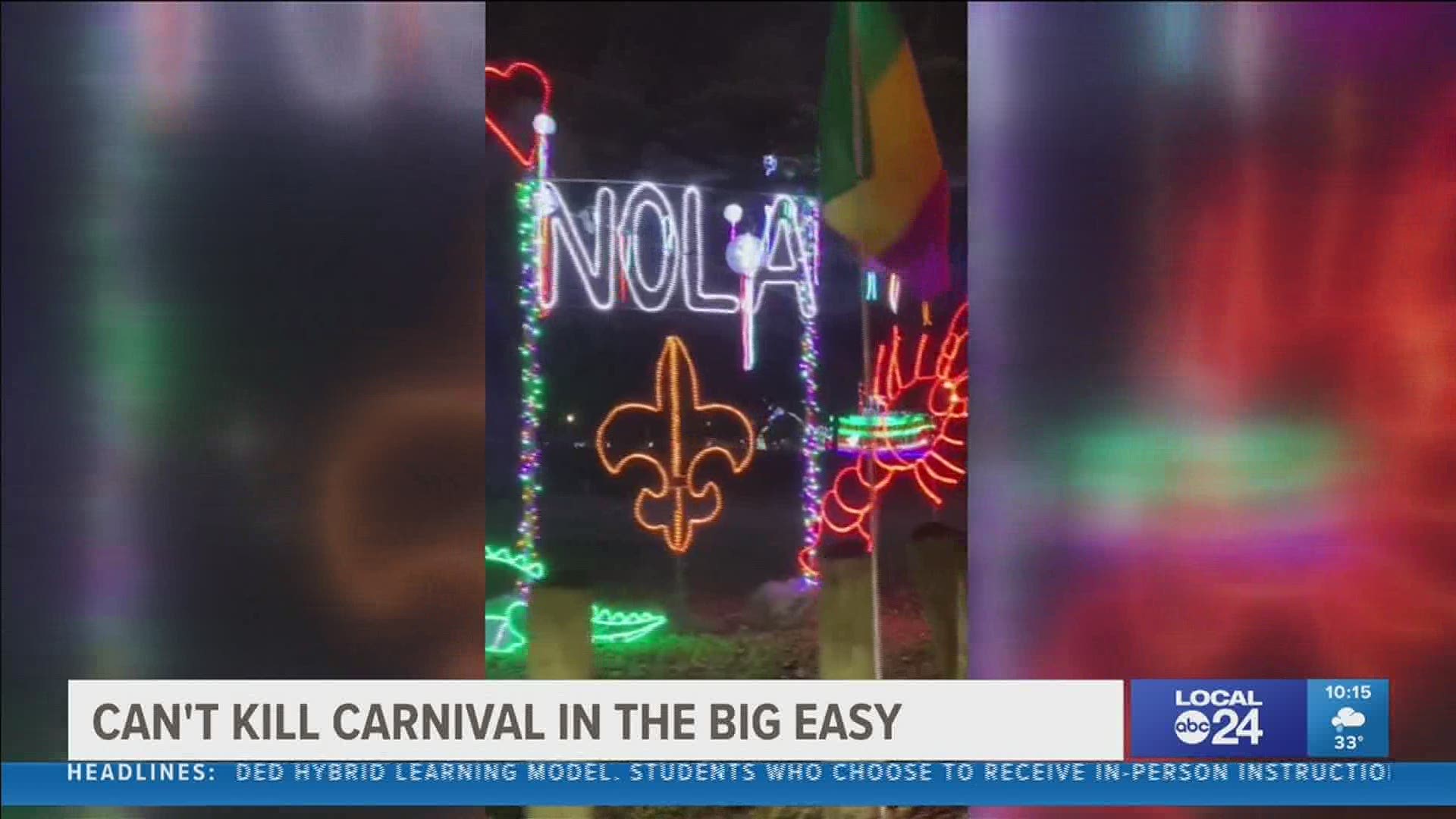 Parades may not be rolling this Carnival season, but floats still bring joy for Mardi Gras lovers.