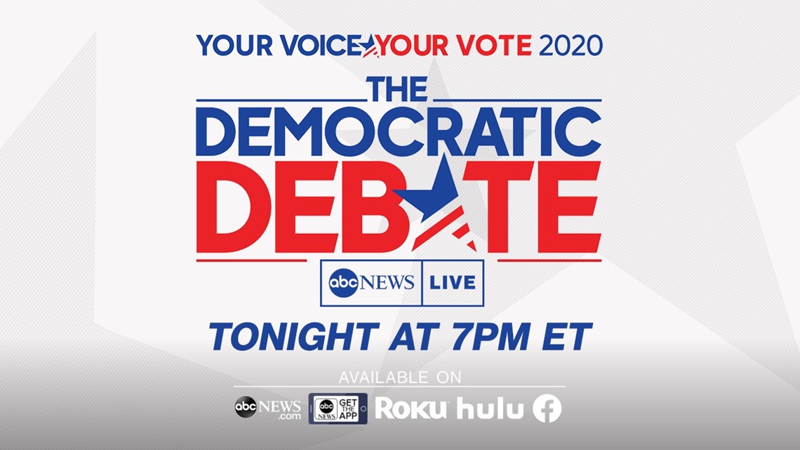 Watch the ABC News Democratic Presidential debate live from