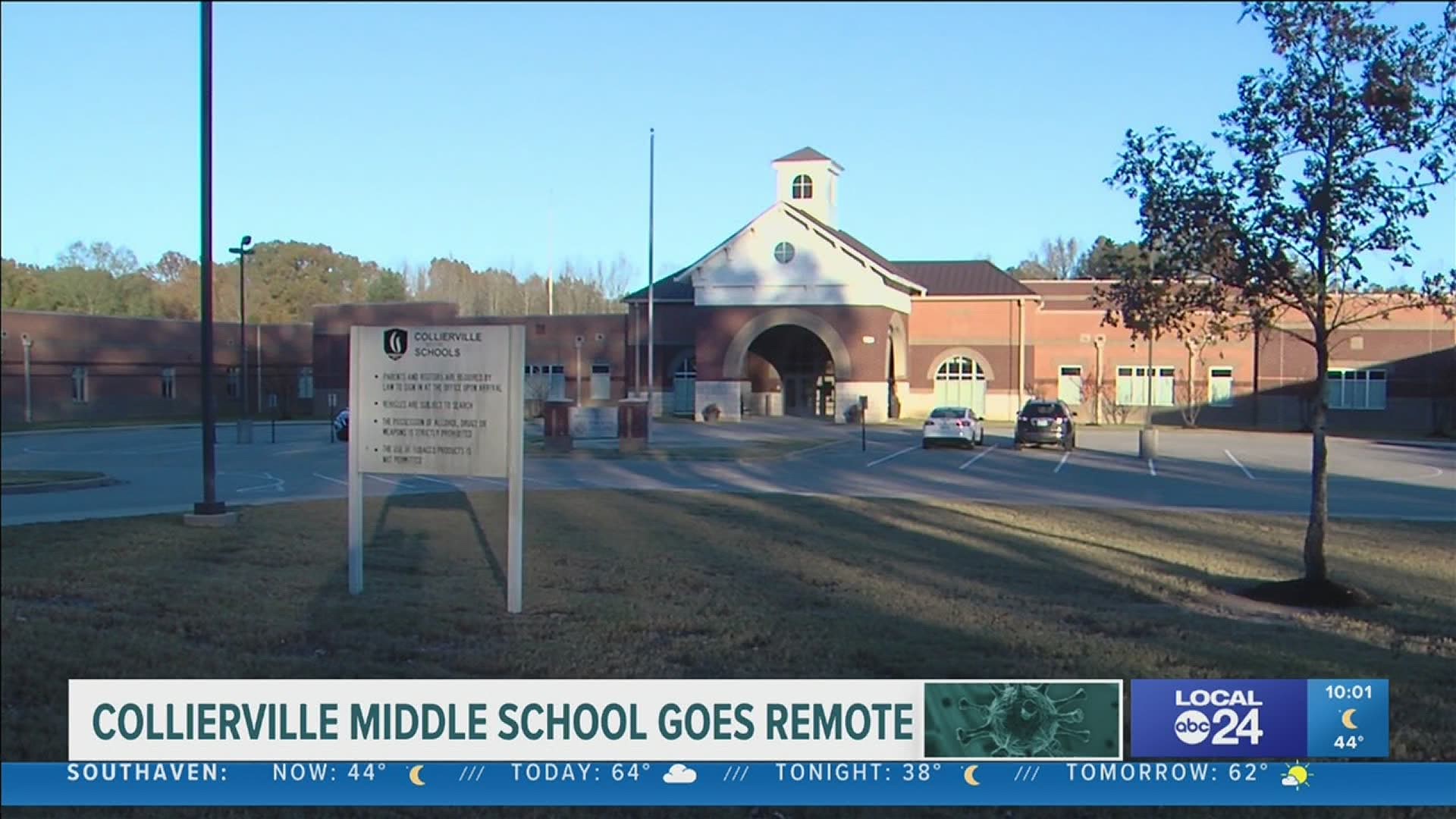 Collierville Middle transitions to virtual learning after COVID outbreak