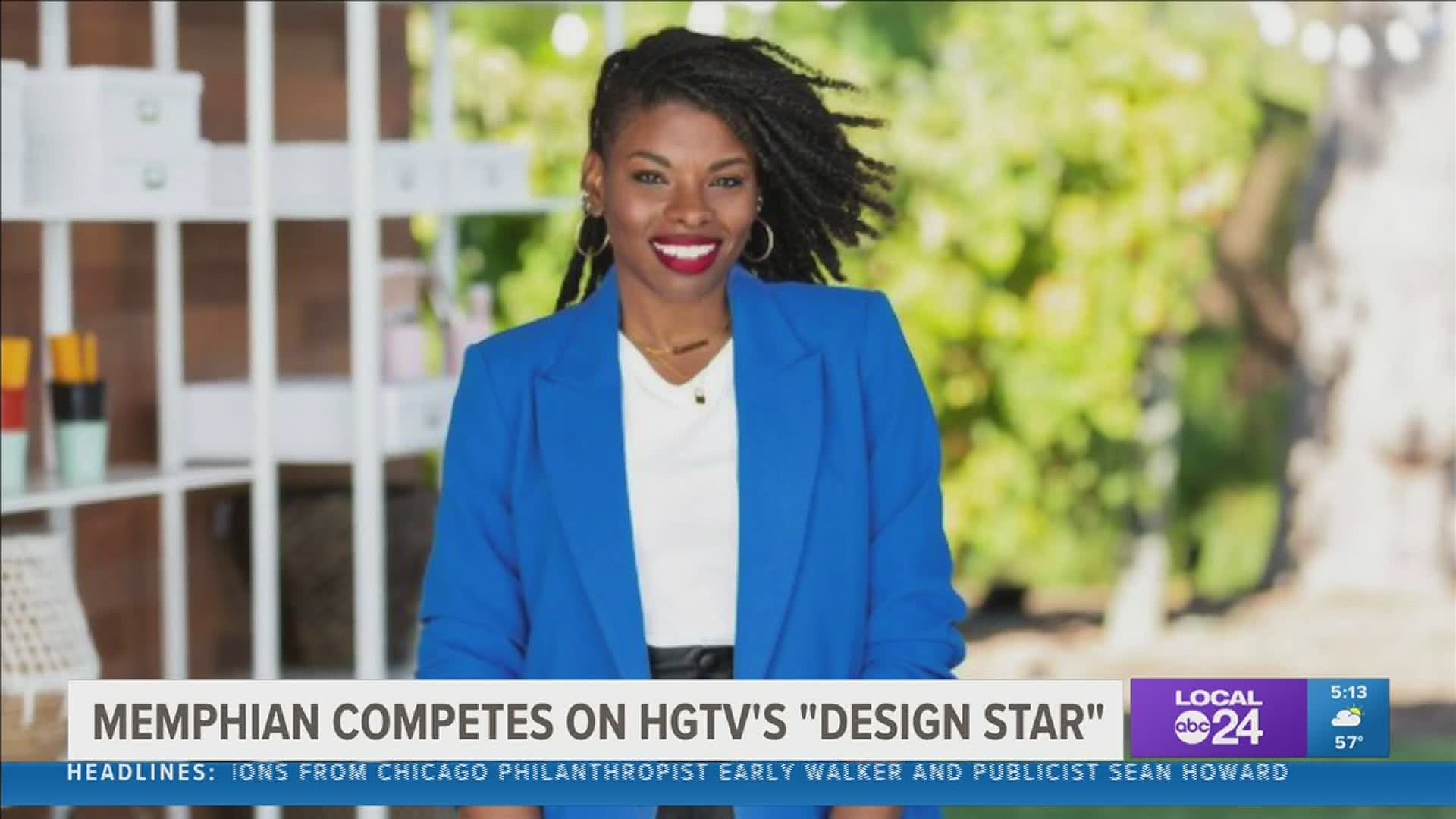 Interior designer Carmeon Hamilton will compete against seven others from an isolated, specially built "design hub" in southern California.