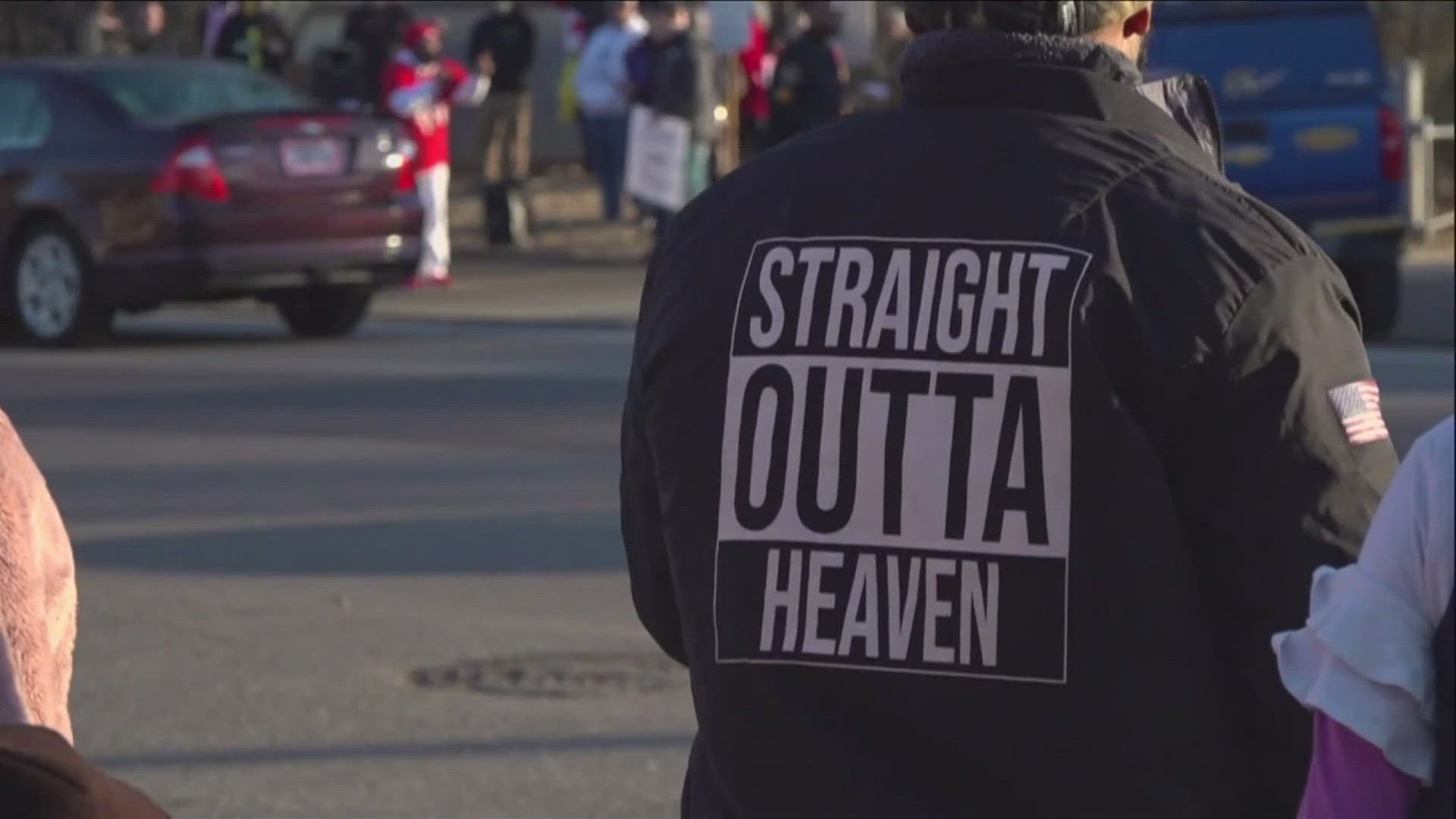 Protestors gathered outside of a Memphis elementary school on the first day of an after-school Satan club.