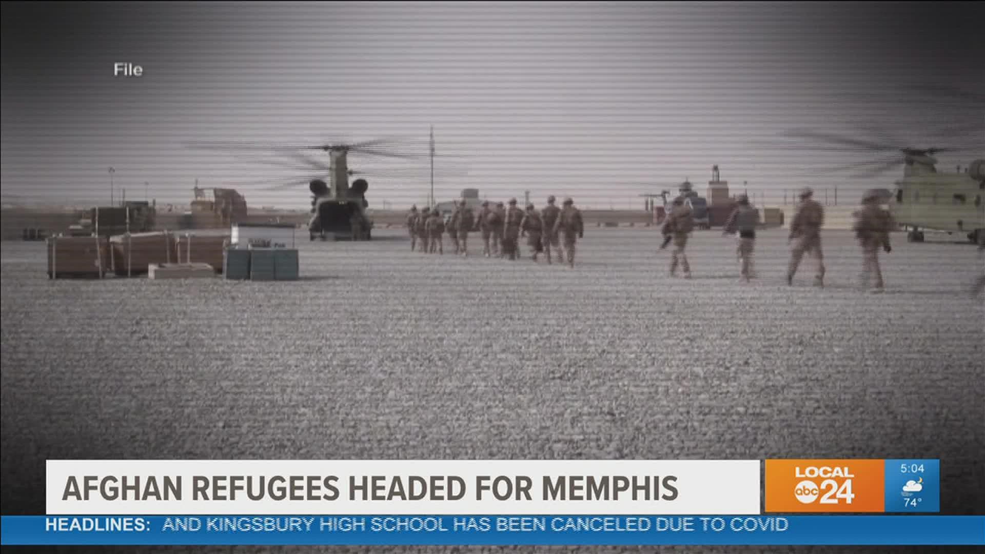 Refugee Memphis said Afghan refugees that served as U.S. Military translators will be coming to Memphis for safety.