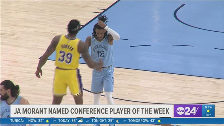 Ja Morant named Western Conference Player of the Week