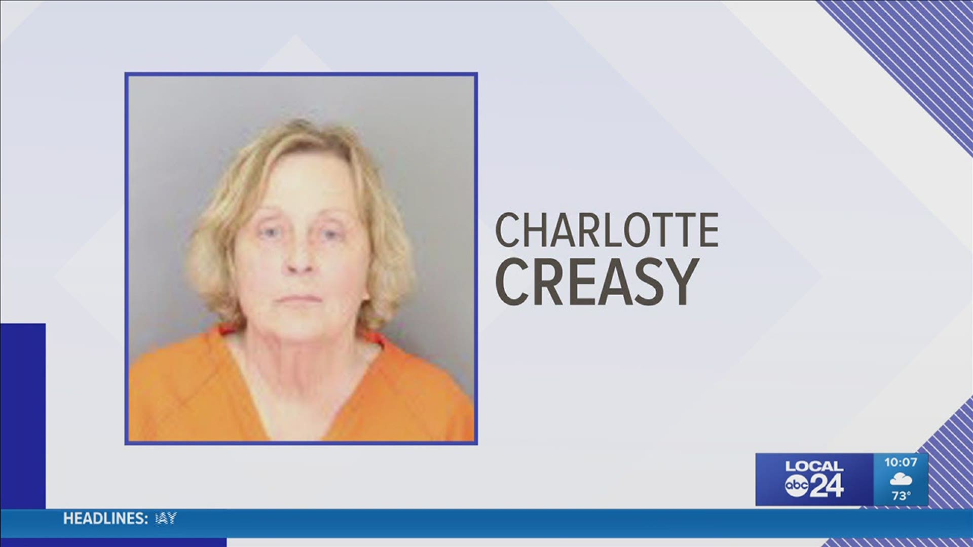 A grand jury this week indicted 74-year-old Charlotte Creasy on eight counts of aggravated cruelty to animals and 24 counts of cruelty to animals.
