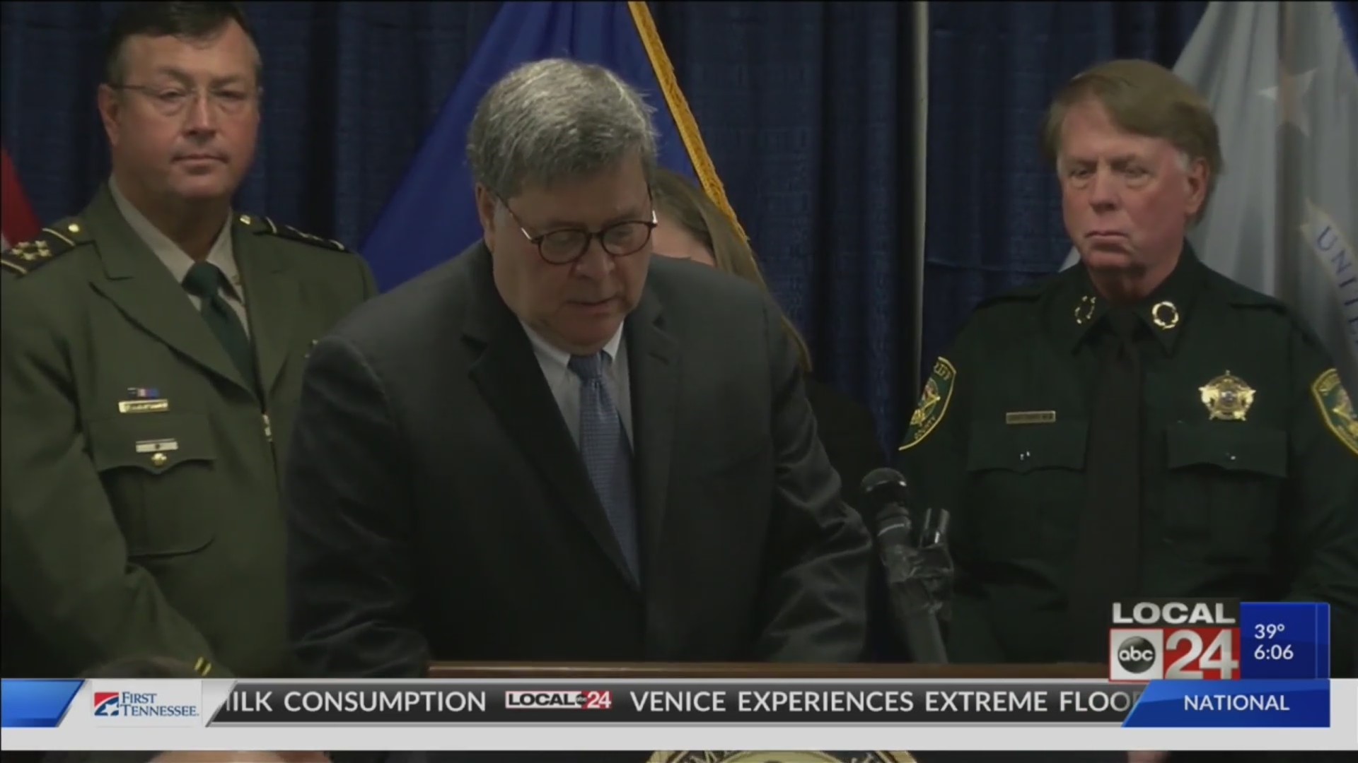 U.S. Attorney General William Barr visits Memphis, unveils new initiative to crack down on violent crime