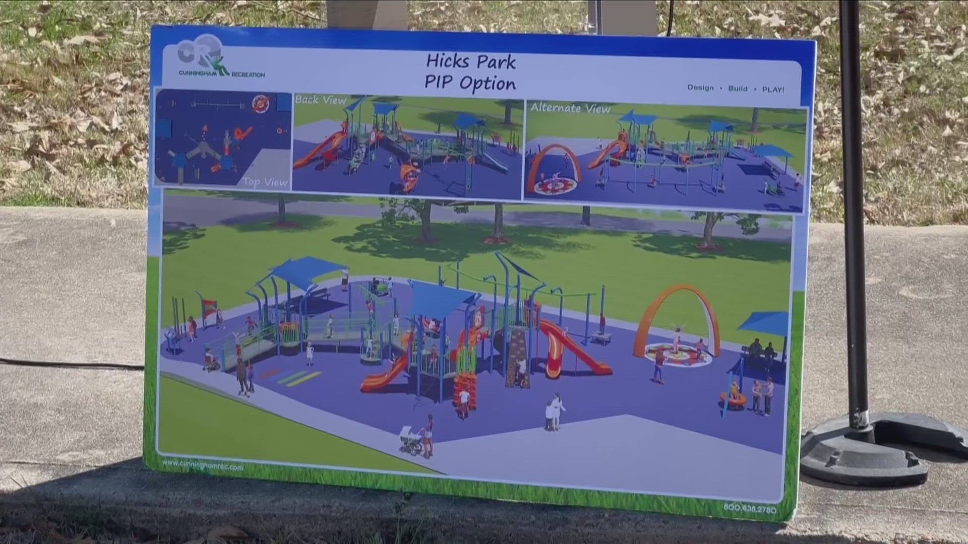The playground is meant to provide the perfect place for children with disabilities and special needs to enjoy time at the park like other kids.