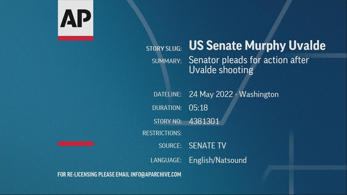 Senator Chris Murphy addresses the Senate after Uvalde mass shooting