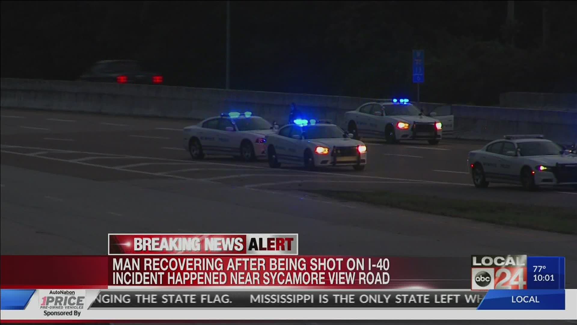 Shots were fired while cars were speeding on I-40 between Sycamore View and Whitten