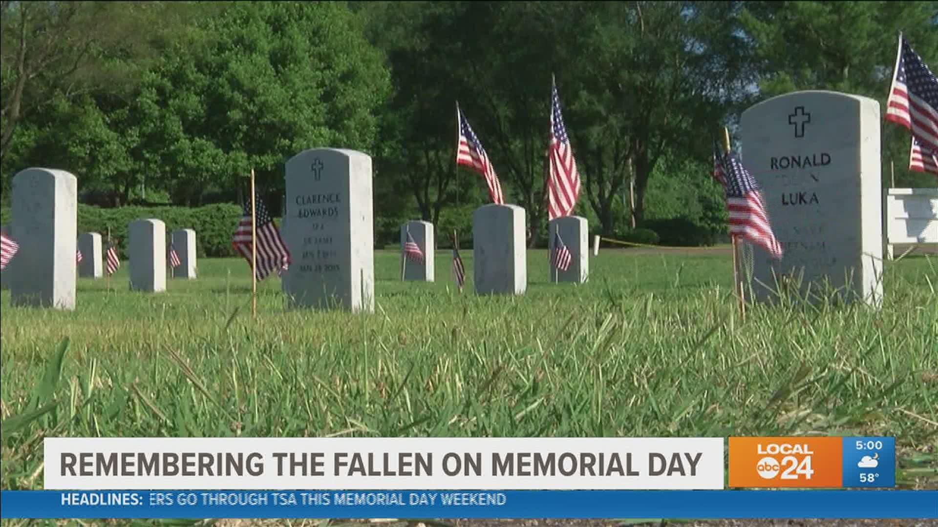The Memphis National Cemetery will honor Memorial Day at 9 a.m., but the annual event will still have some changes due to the pandemic.