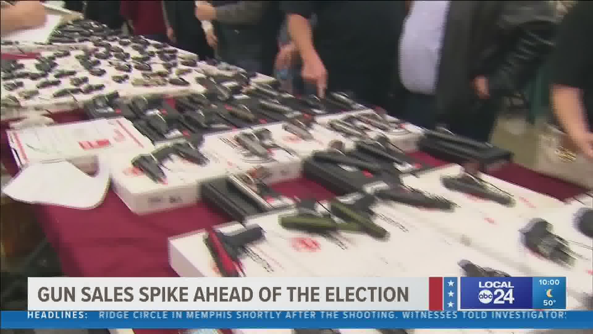 Gun sales spike ahead of the election