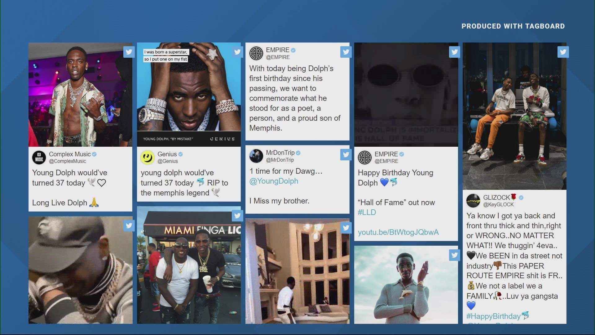 Friends and family of the late Memphis rapper took to social media Wednesday to celebrate and remember his legacy.