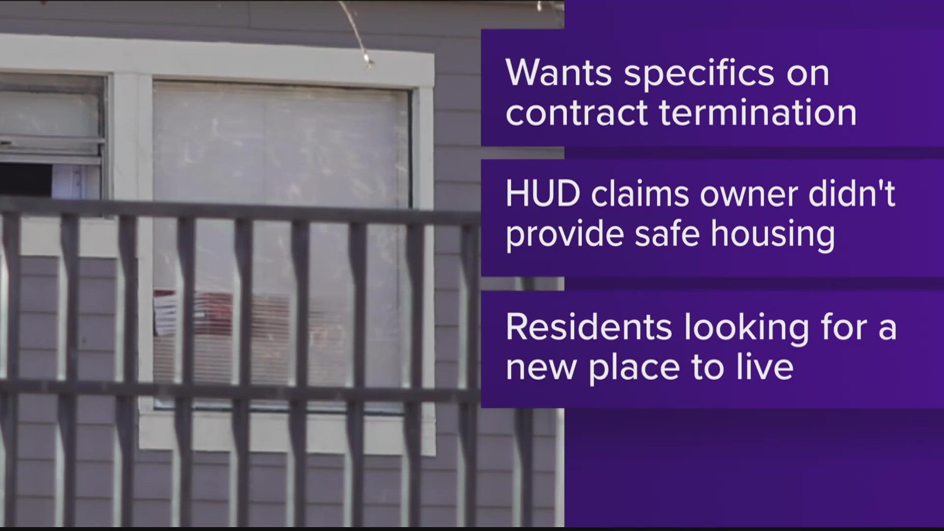 The Inspector General of the U.S. Department of Housing and Urban Development (HUD) said Tuesday that she has ordered a review of why HUD ended its contract.
