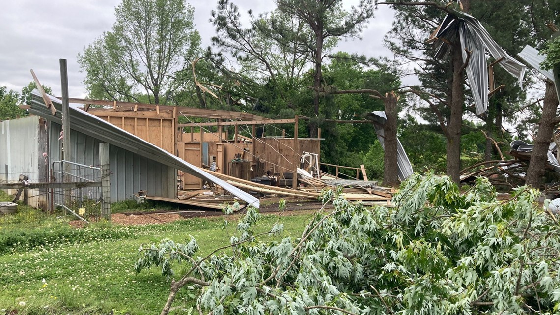 National Weather Service team surveys Tipton County tornado ...