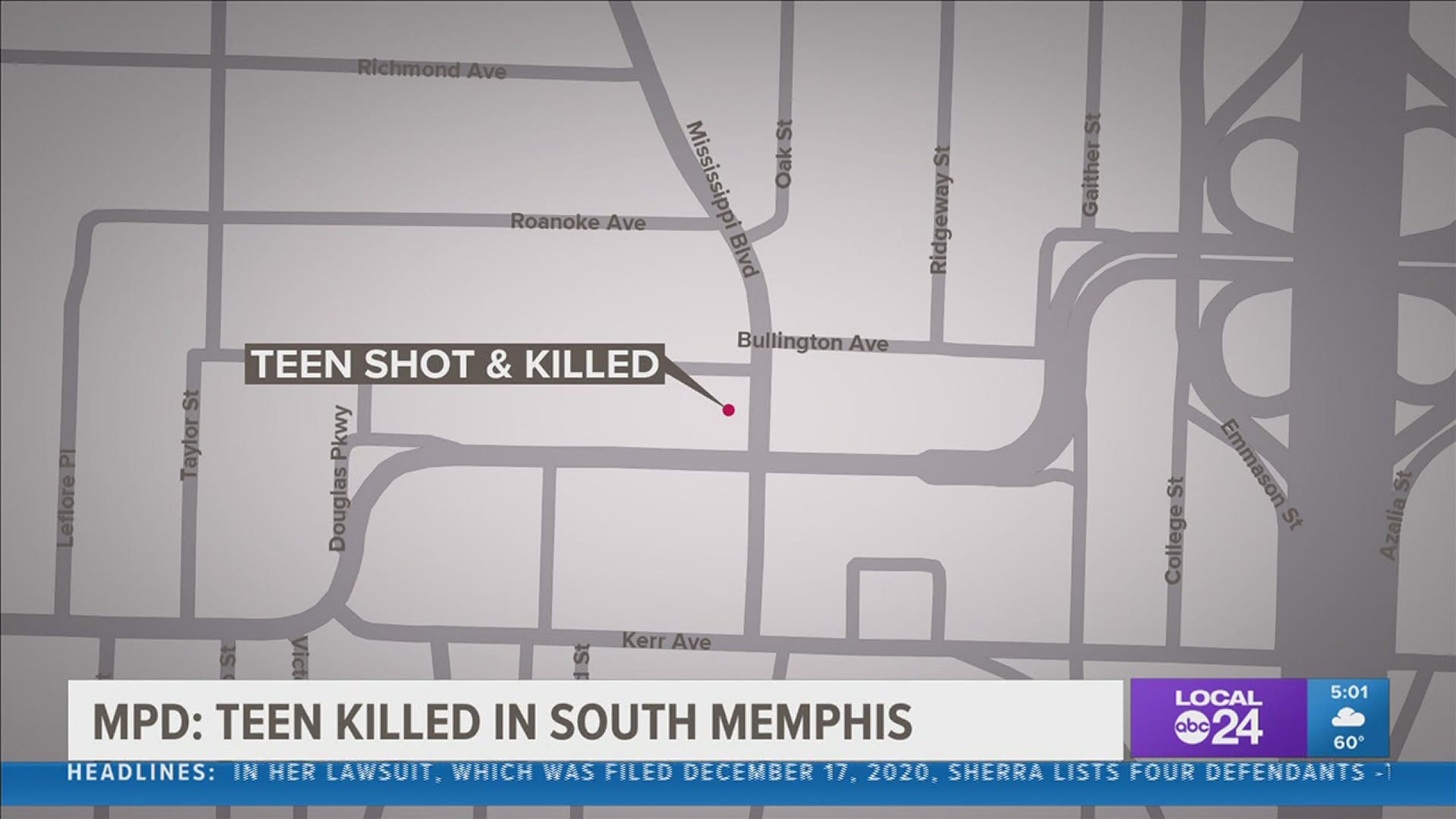 MPD says the teen was riding an ATV on Mississippi Street when a vehicle drove by firing several shots