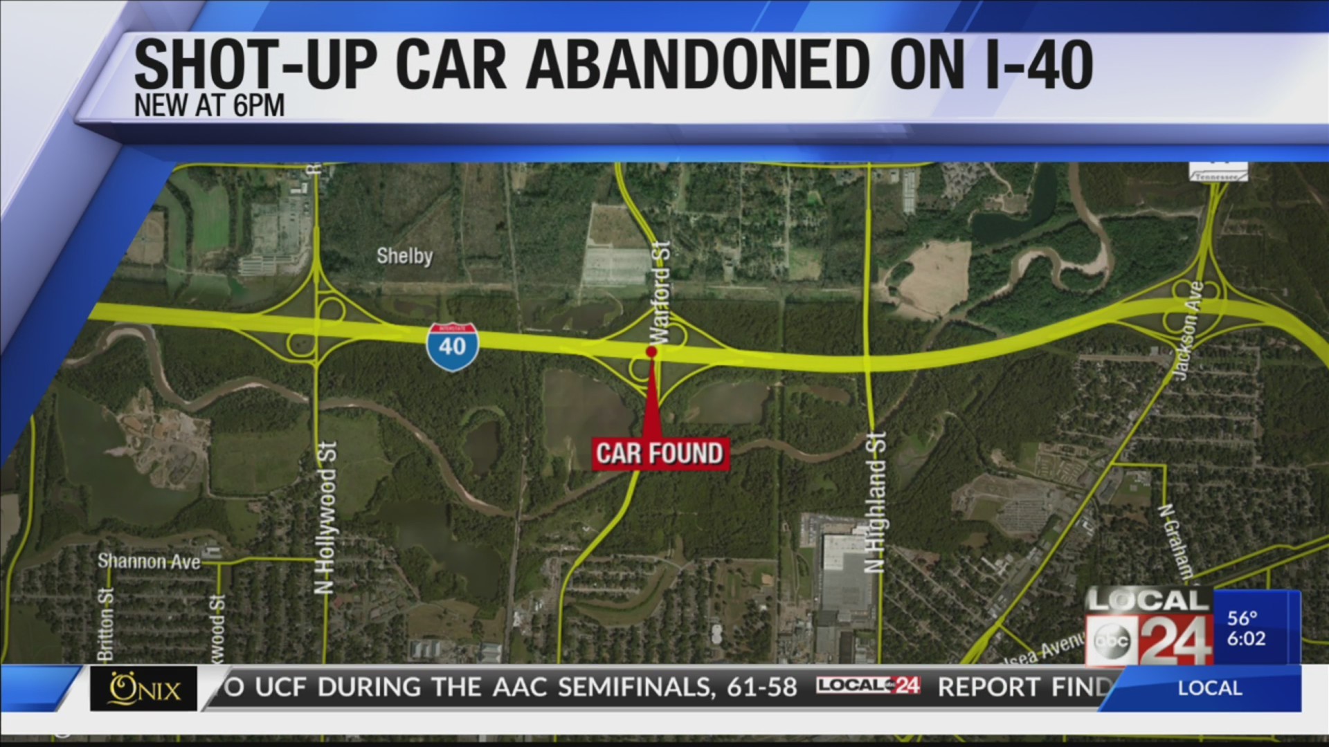 Car Found Shot Up And Abandoned on I-40
