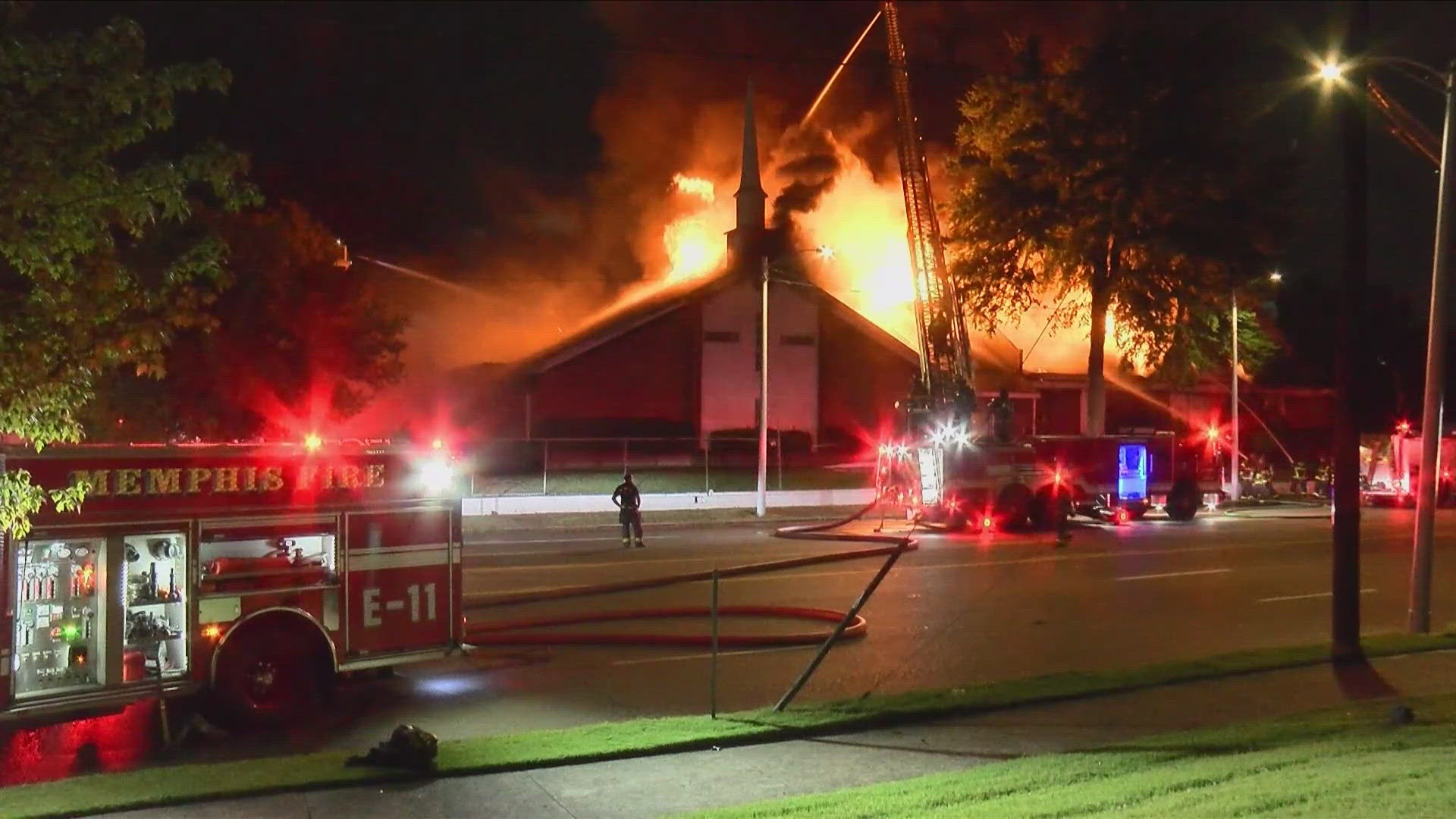 Firefighters responded to the Revival Temple Ministries Church of God in Christ Inc. at 12:20 a.m.