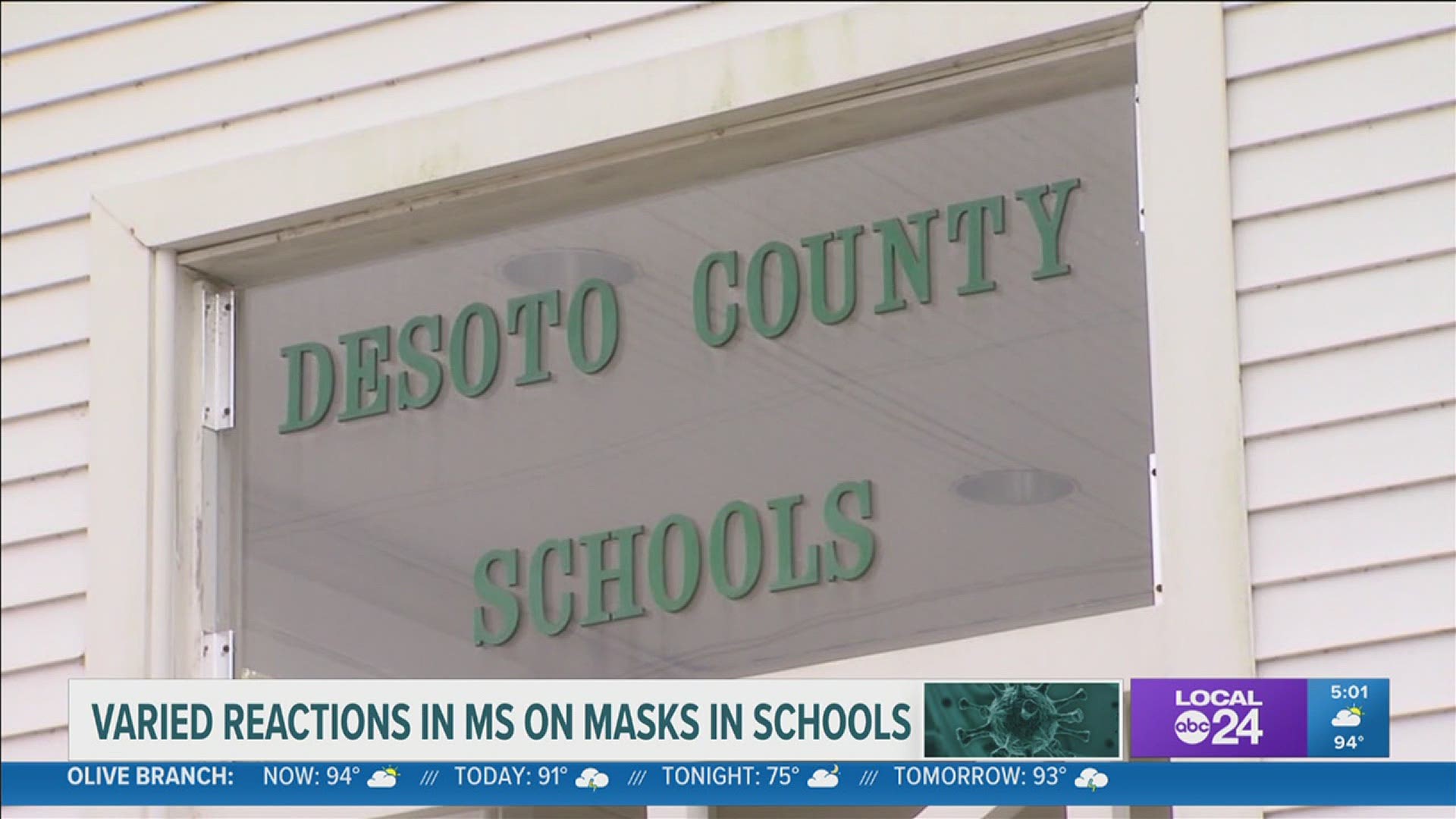 MS Gov. Tate Reeves has 'no intention of implementing mask mandates'; MS teachers divided on their support for masks in the classroom.